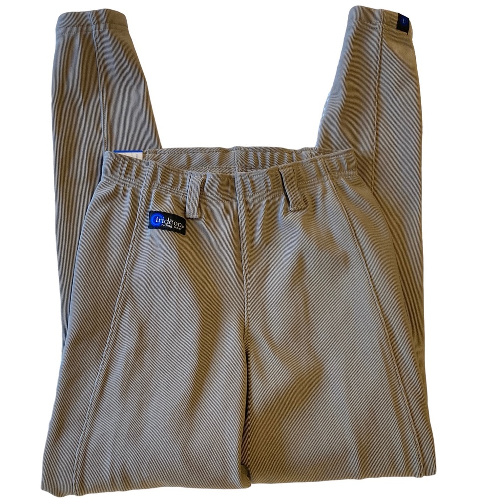 Girls Small Irideon Riding Breeches pants textured pull on leggings tights NWT S